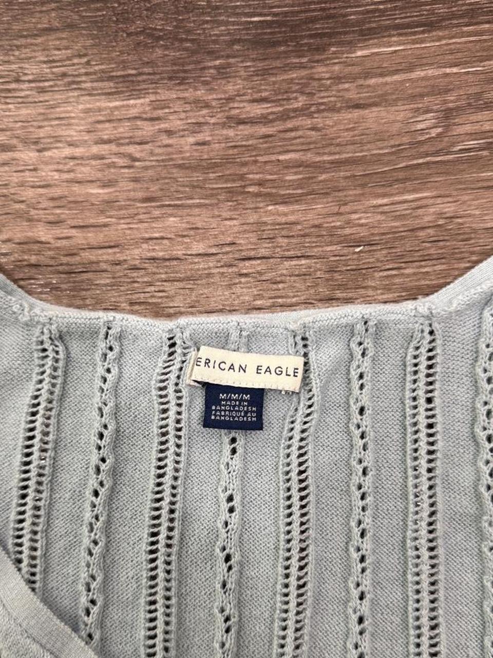 Y2K American Eagle Light Blue Tank Top – Women's Used Clothing