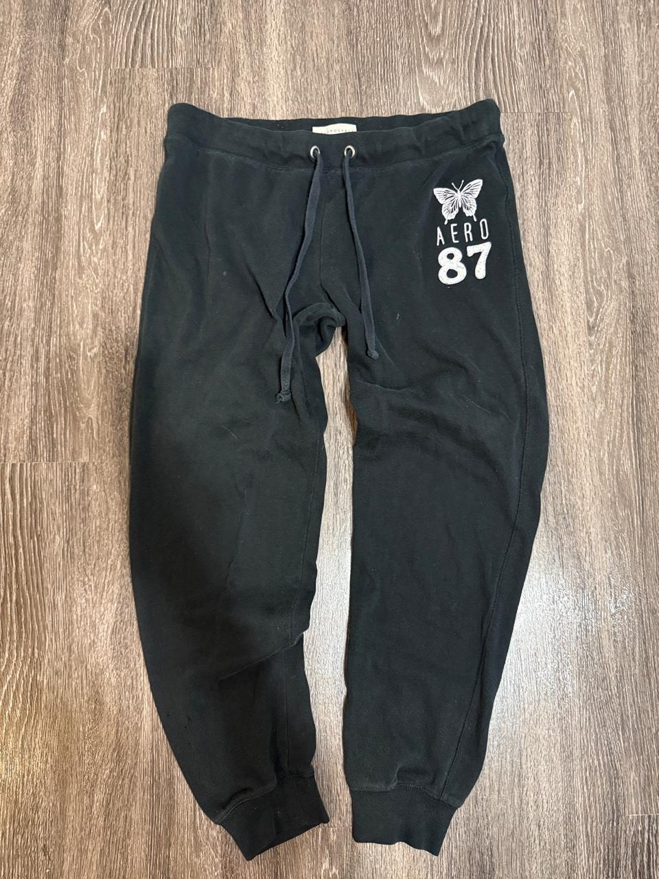Y2K Aéropostale Black and Green joggers – Women's Used Clothing