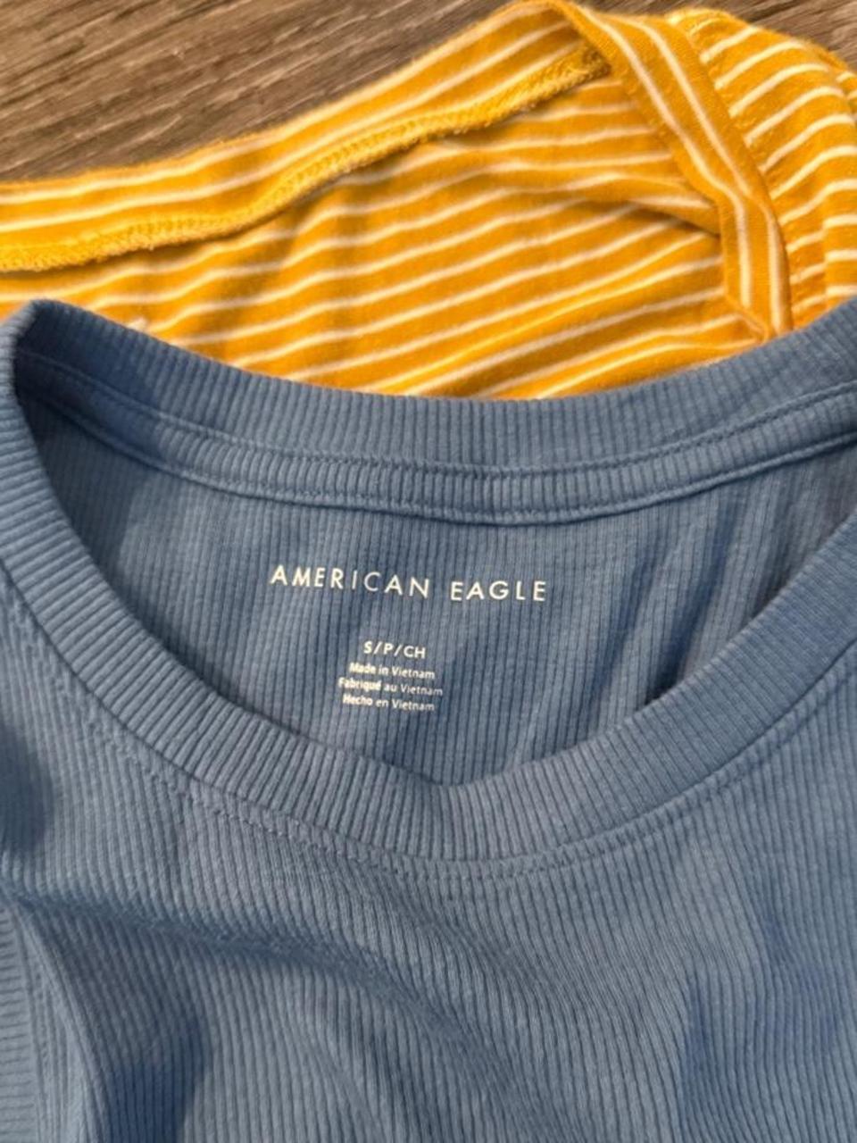 Y2K American Eagle Blue tank top – Women's Used Clothing