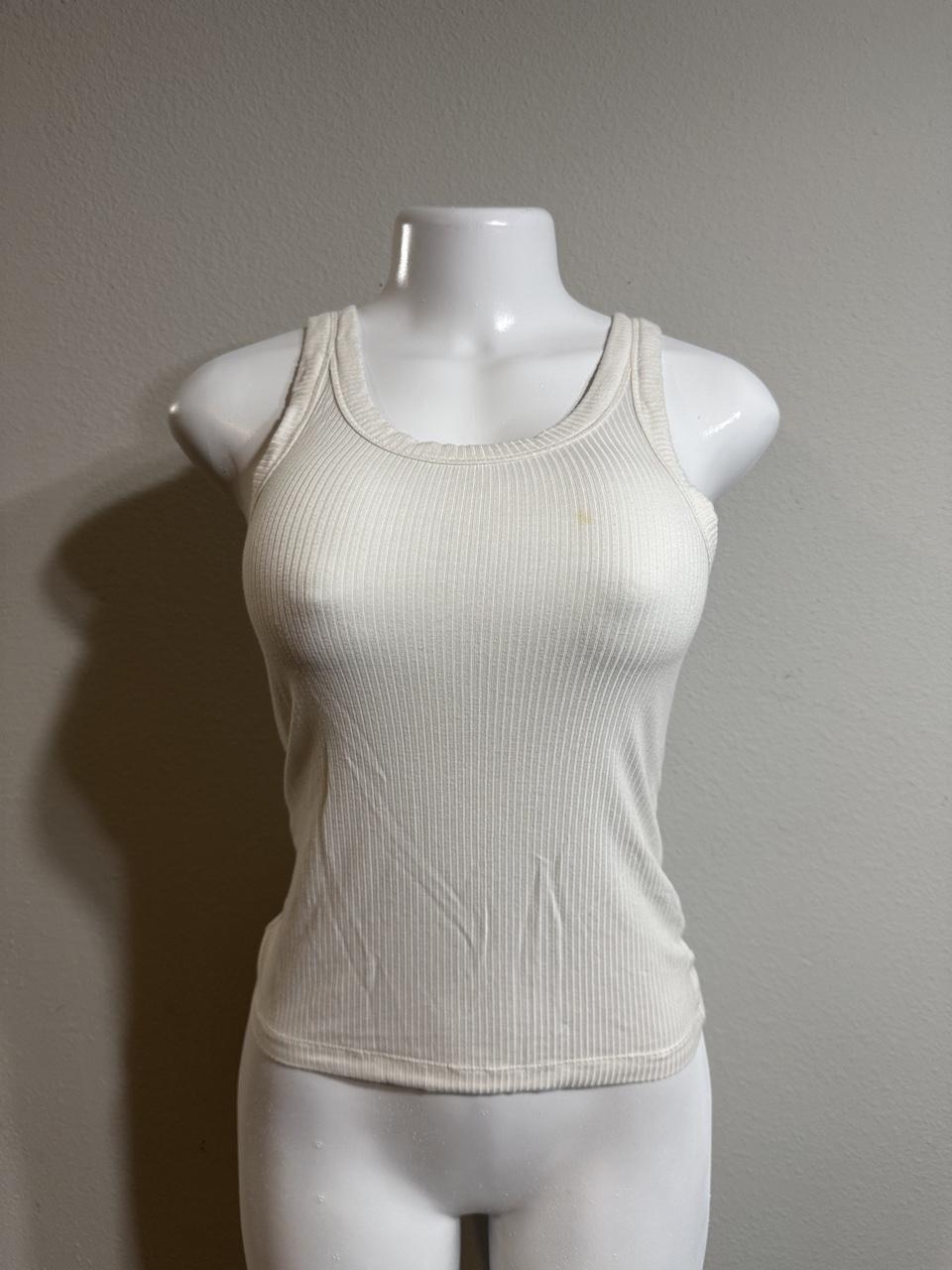 Y2K American Eagle White and Cream tank top – Women's Used Clothing