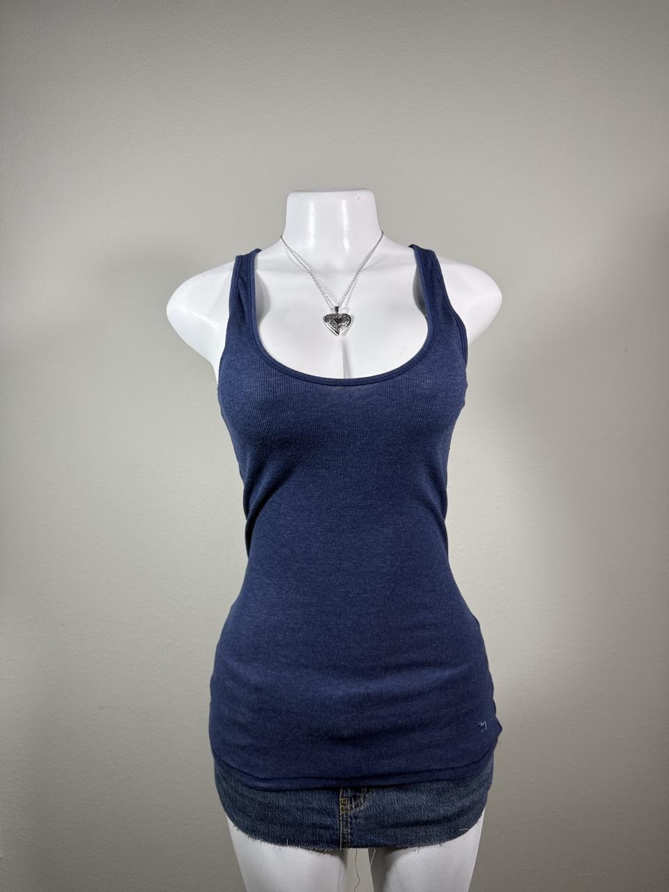 Vintage Victoria's Secret Blue tank top – Women's Used Clothing