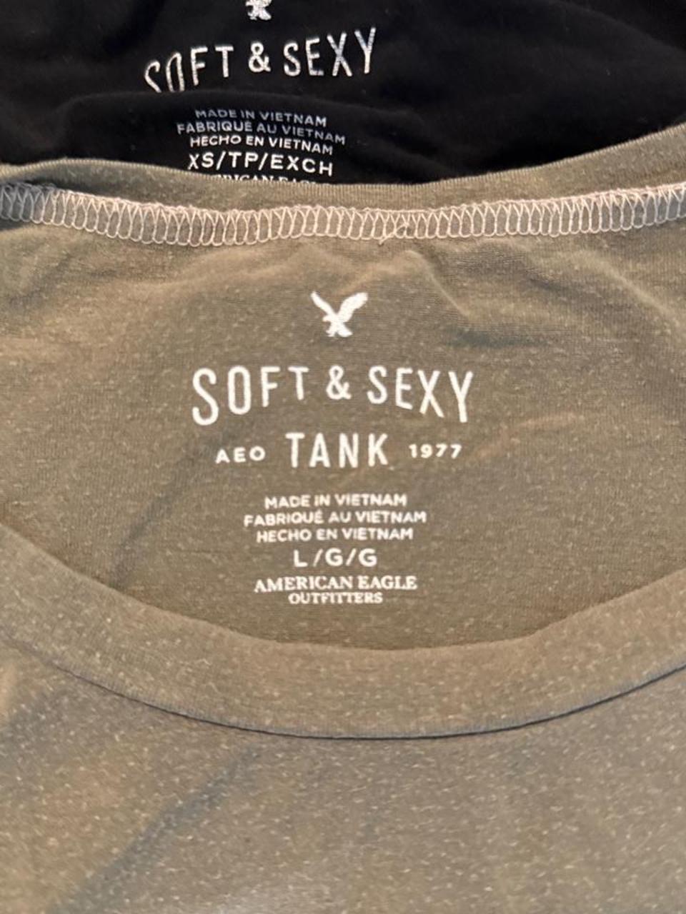 Y2K American Eagle Green tank top – Women's Used Clothing