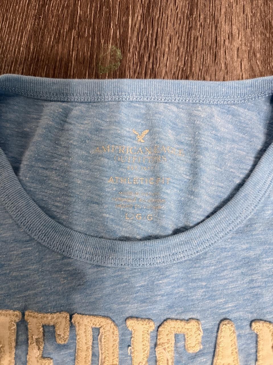 Y2K American Eagle Blue tee – Women's Used Clothing