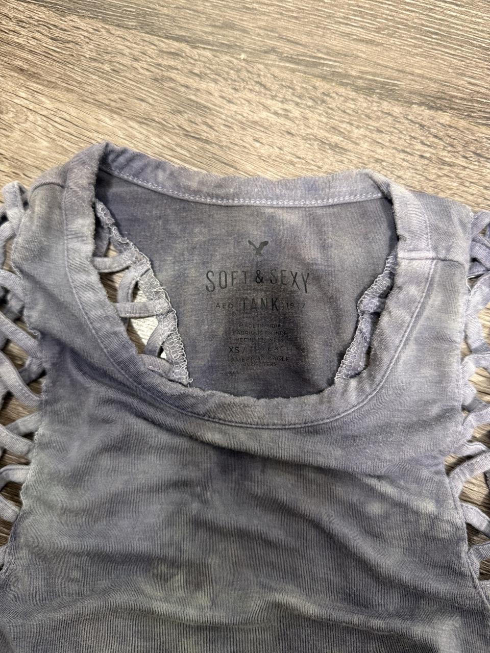 Y2K American Eagle Grey tank top – Women's Used Clothing