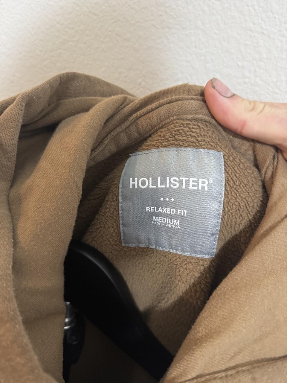 Y2K Hollister Co. Tan and Brown hoodie – Women's Used Clothing