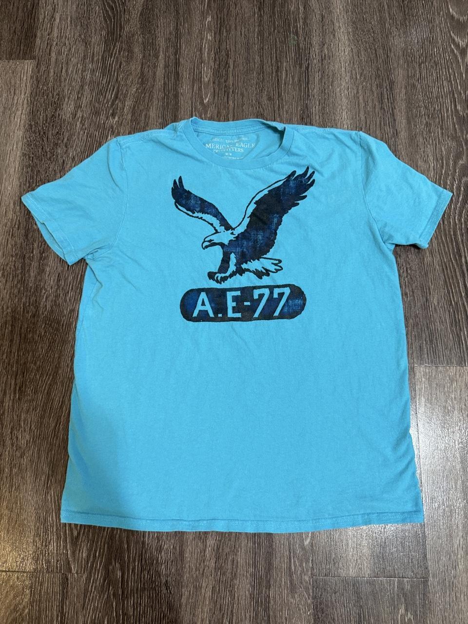 Y2K American Eagle Blue Tee – Women's Used Clothing
