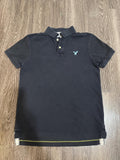 Y2K American Eagle Black and Navy Polo – Women's Used Clothing