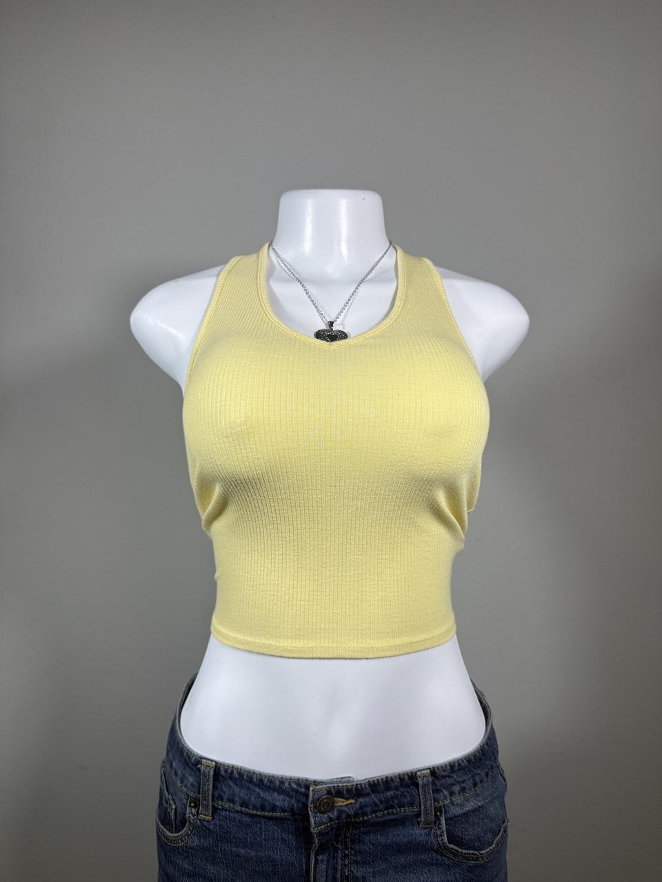 Y2K American Eagle Yellow tank top – Women's Used Clothing