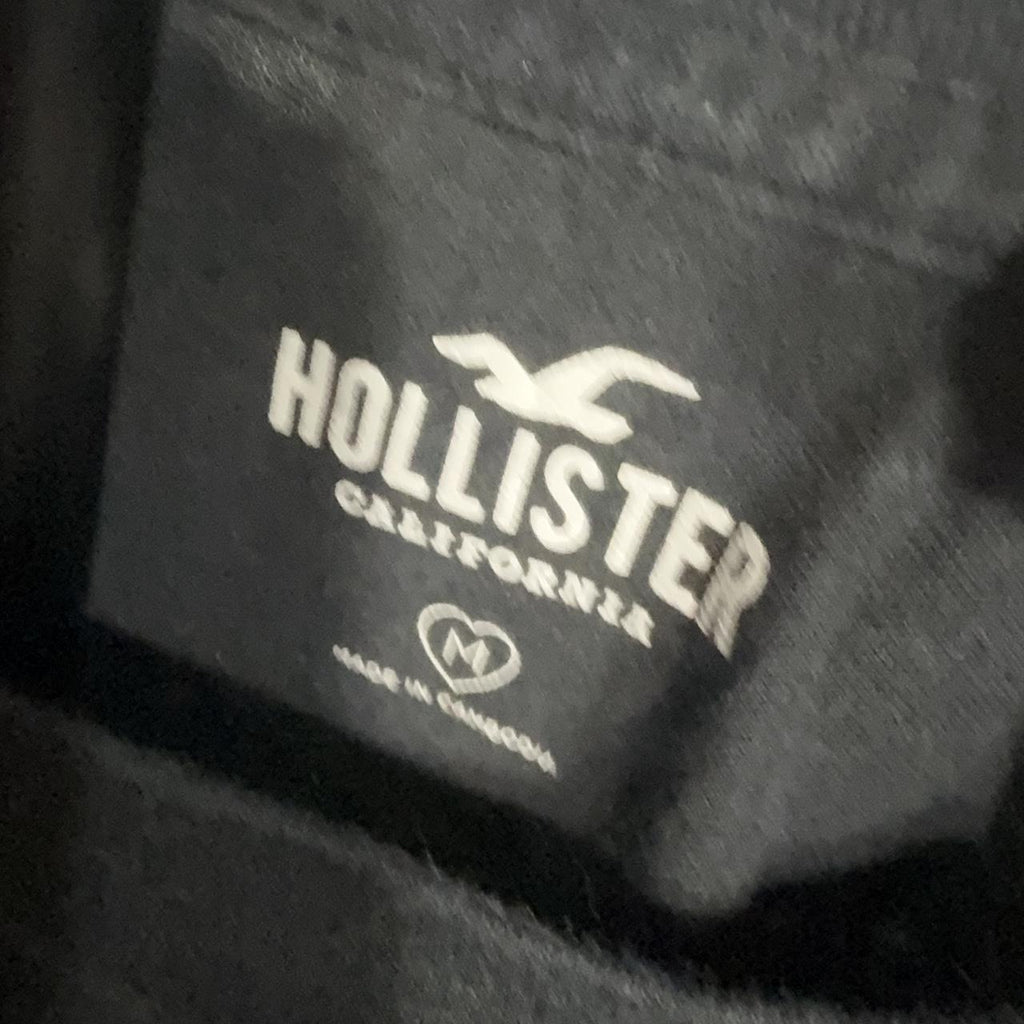 Y2K Hollister Co. Black and Grey tshirt – Women's Used Clothing