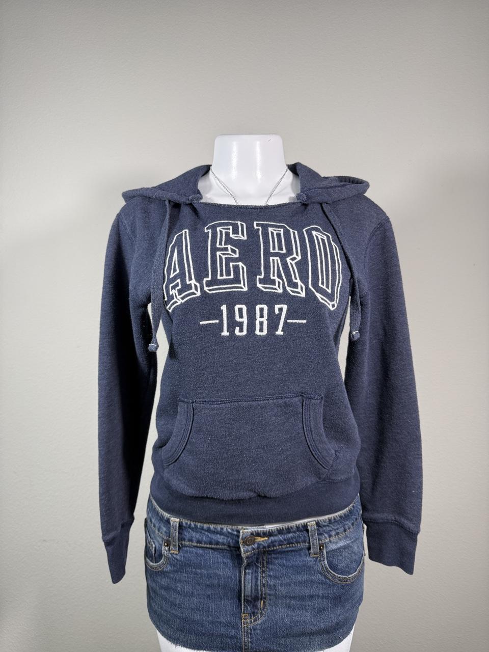 Y2K Aéropostale Navy hoodie – Women's Used Clothing