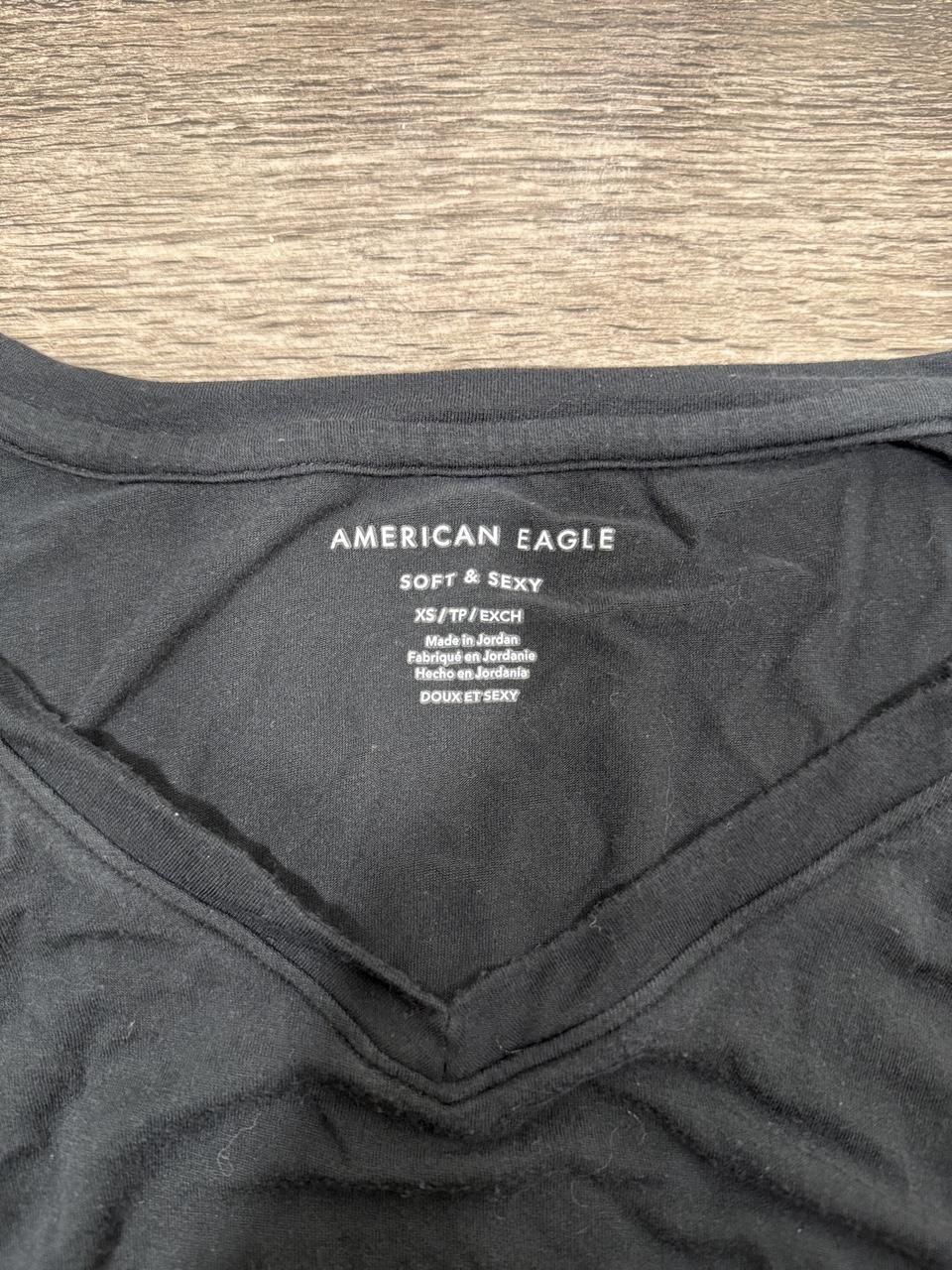 Y2K American Eagle Black tee – Women's Used Clothing