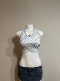 Y2K Hollister Co. Blue crop top – Women's Used Clothing