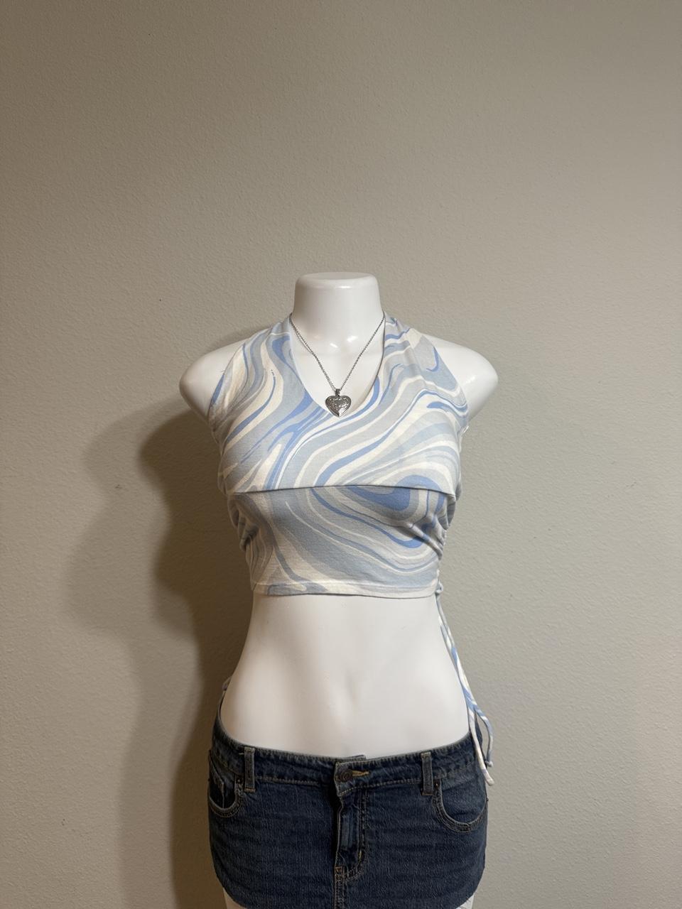 Y2K Hollister Co. Blue crop top – Women's Used Clothing