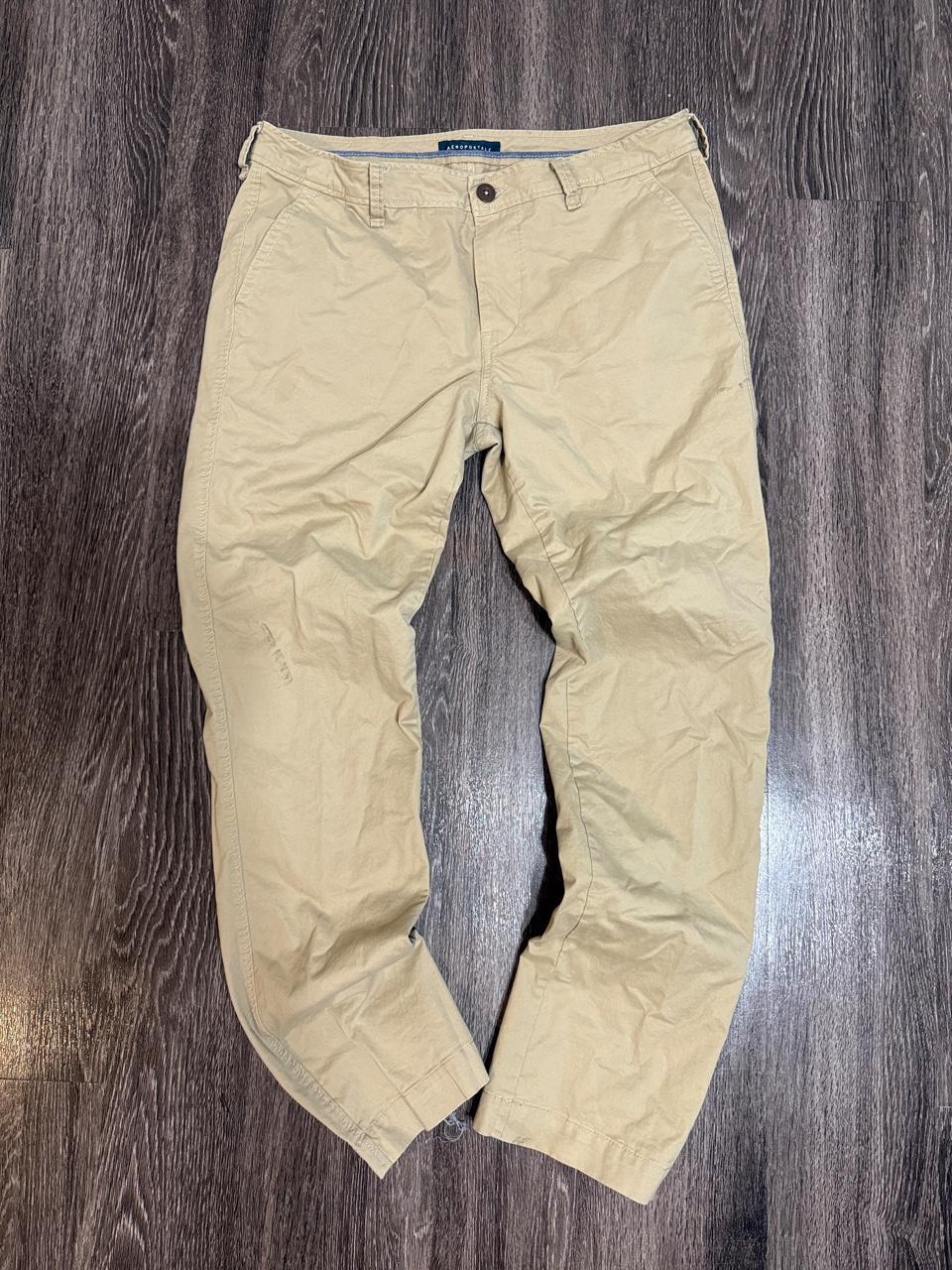 Y2K Aéropostale Tan and Cream trousers – Women's Used Clothing