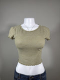 Vintage American Eagle Olive baby tee – Women's Used Clothing