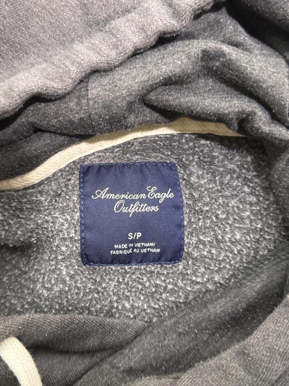 American Eagle graphic hoodie detail, women's Y2K used clothing