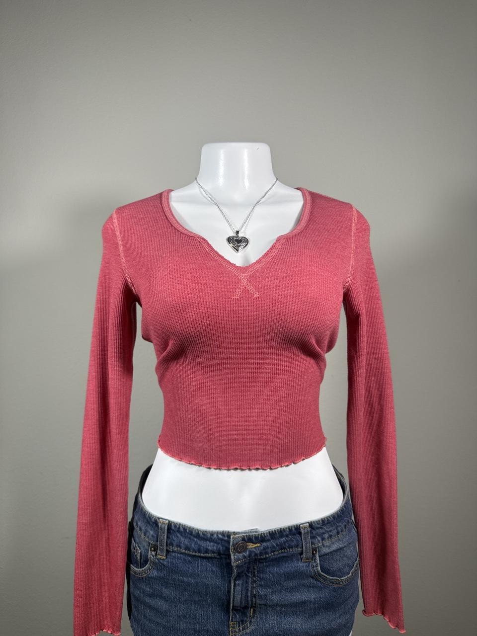 Y2K American Eagle Pink crop top – Women's Used Clothing