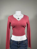 Y2K American Eagle Pink crop top – Women's Used Clothing