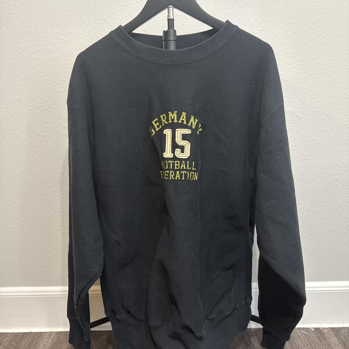 Vintage Black and Grey hoodie – Women's Used Clothing