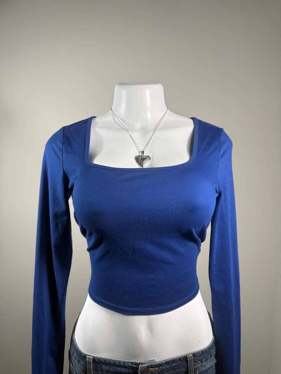 Y2K Hollister Co. Blue crop top – Women's Used Clothing