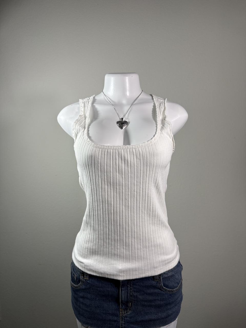 Y2K Aerie White tank top – Women's Used Clothing
