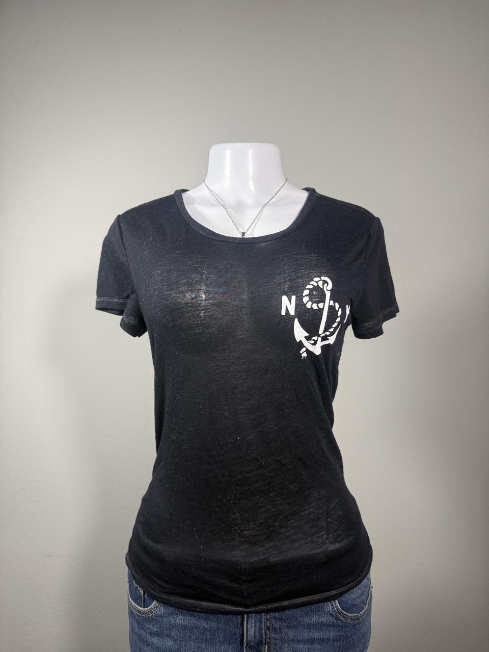 Y2K American Eagle Black graphic tee – Women's Used Clothing