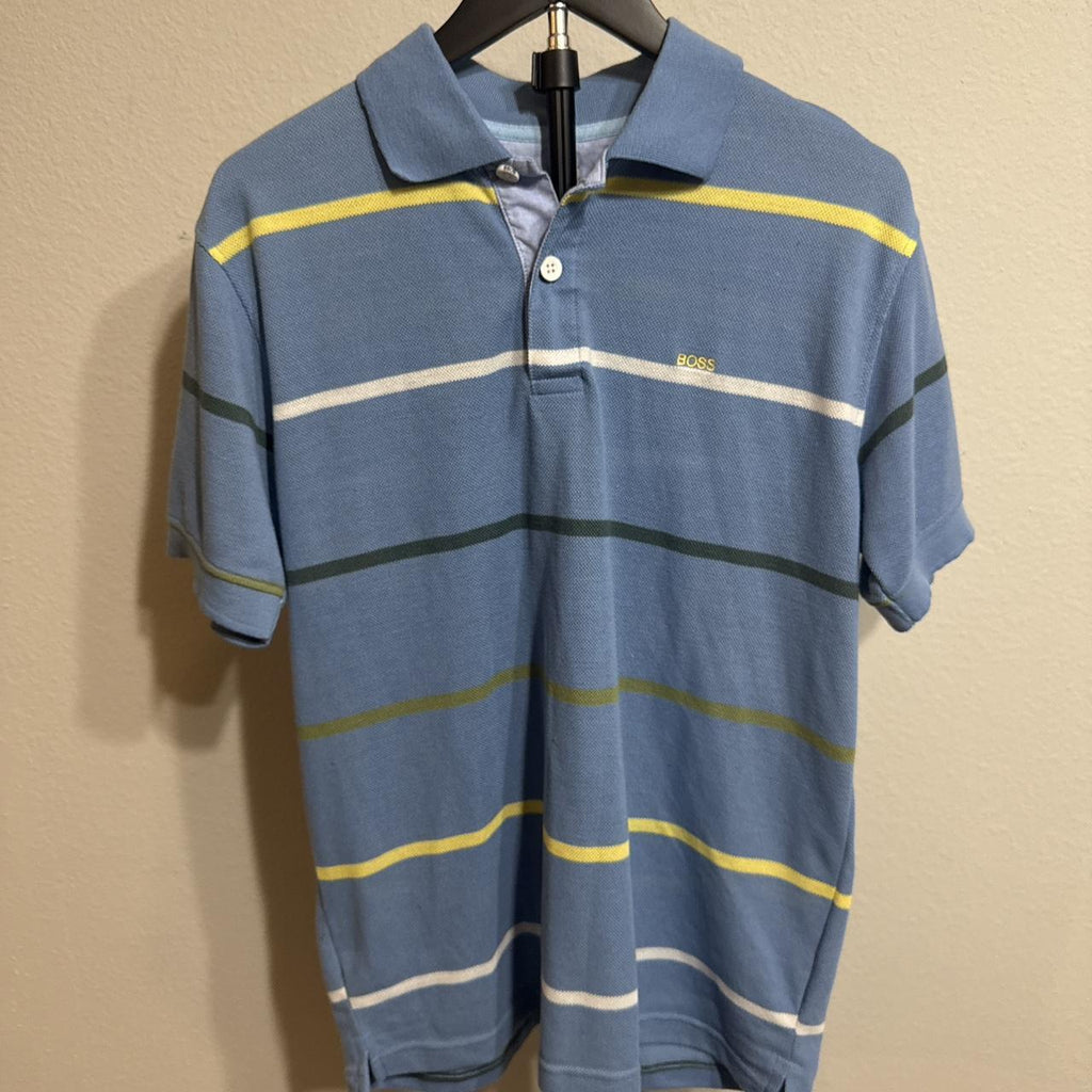 Y2K BOSS Blue polo – Women's Used Clothing