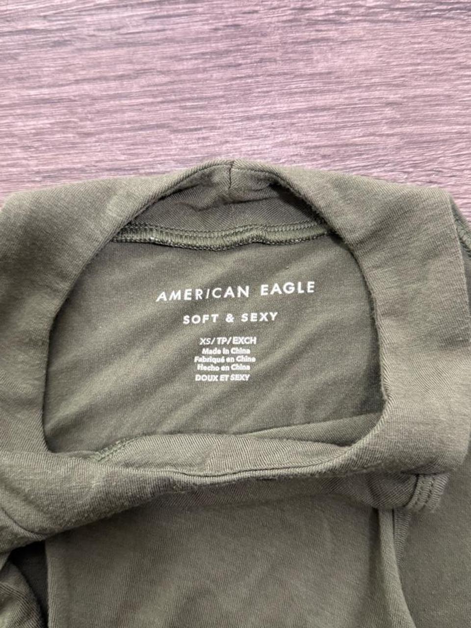 Y2K American Eagle Olive tank top – Women's Used Clothing