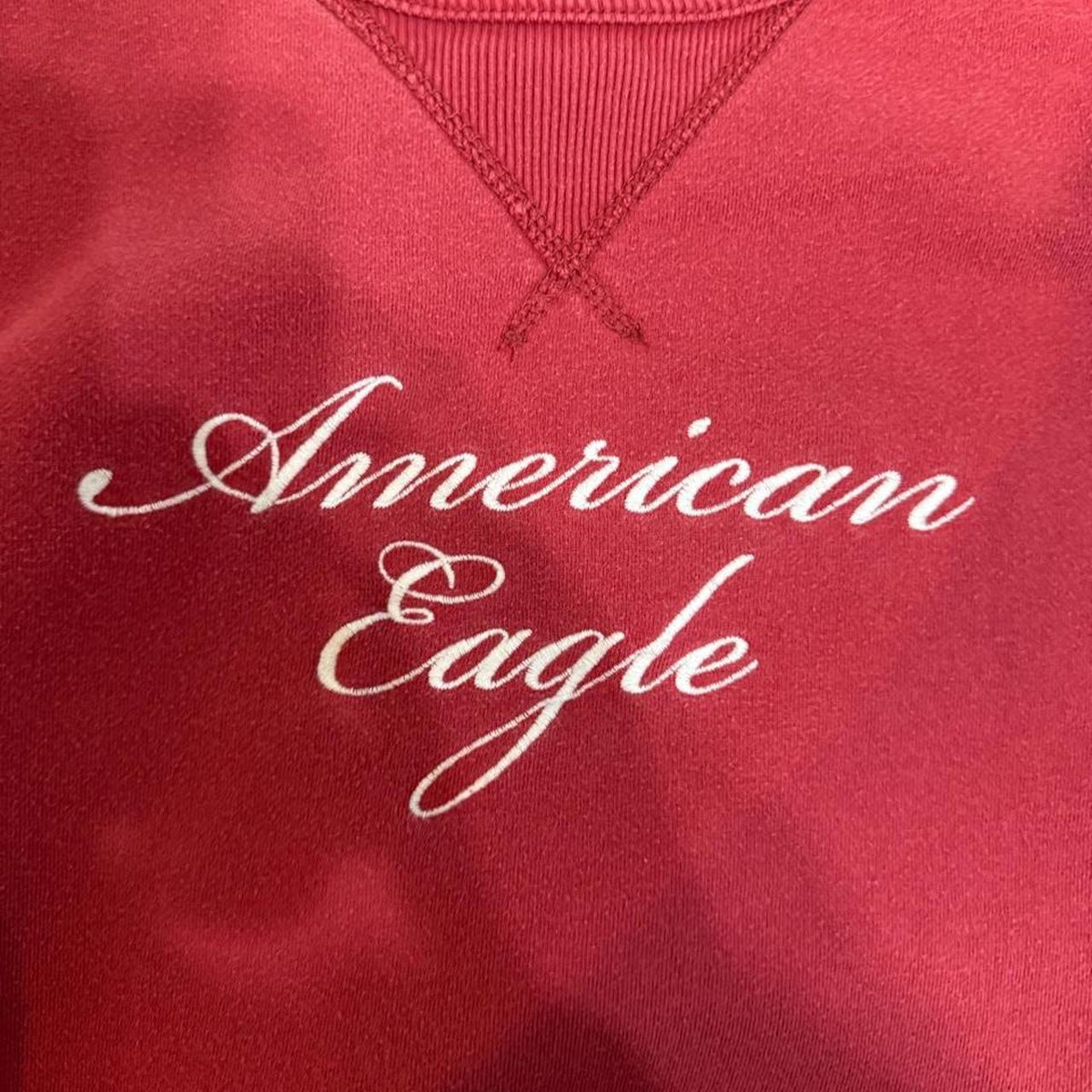 Y2K American Eagle Red hoodie – Women's Used Clothing