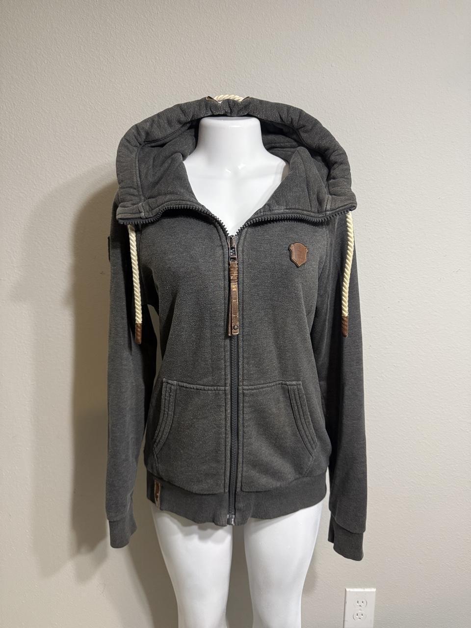 Y2K Naketano Grey and Green hoodie – Women's Used Clothing