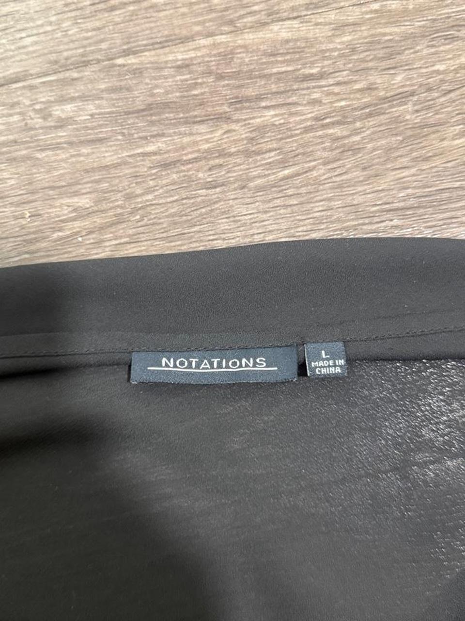 Y2K Notations Black tank top – Women's Used Clothing