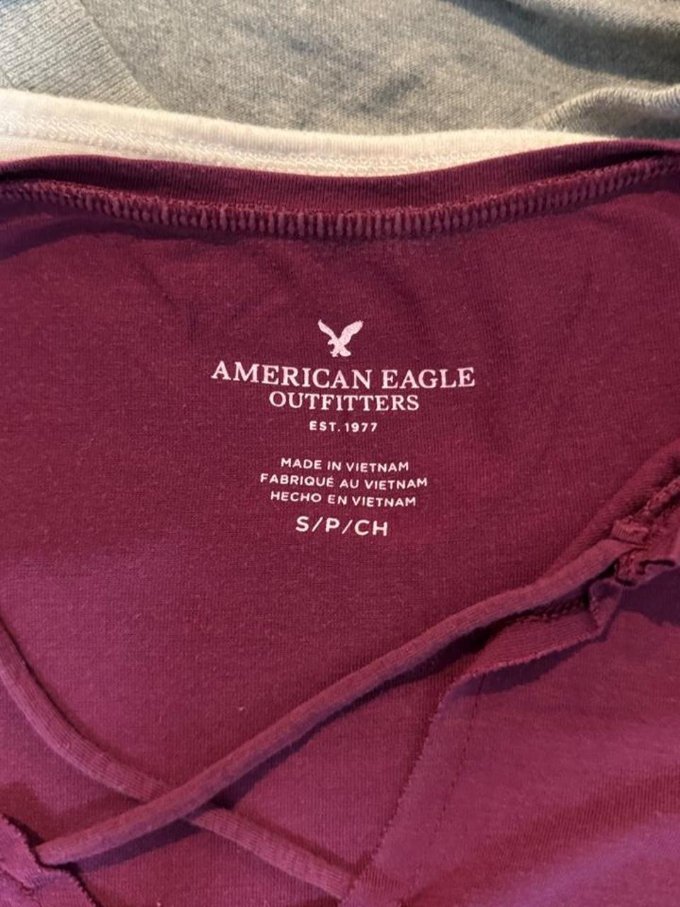 Y2K American Eagle Purple crop top – Women's Used Clothing