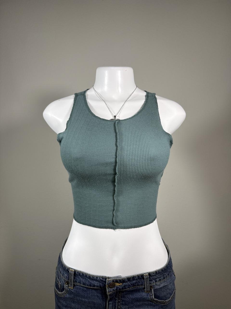 Y2K American Eagle Green tank top – Women's Used Clothing