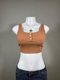 Y2K American Eagle Brown tank top – Women's Used Clothing