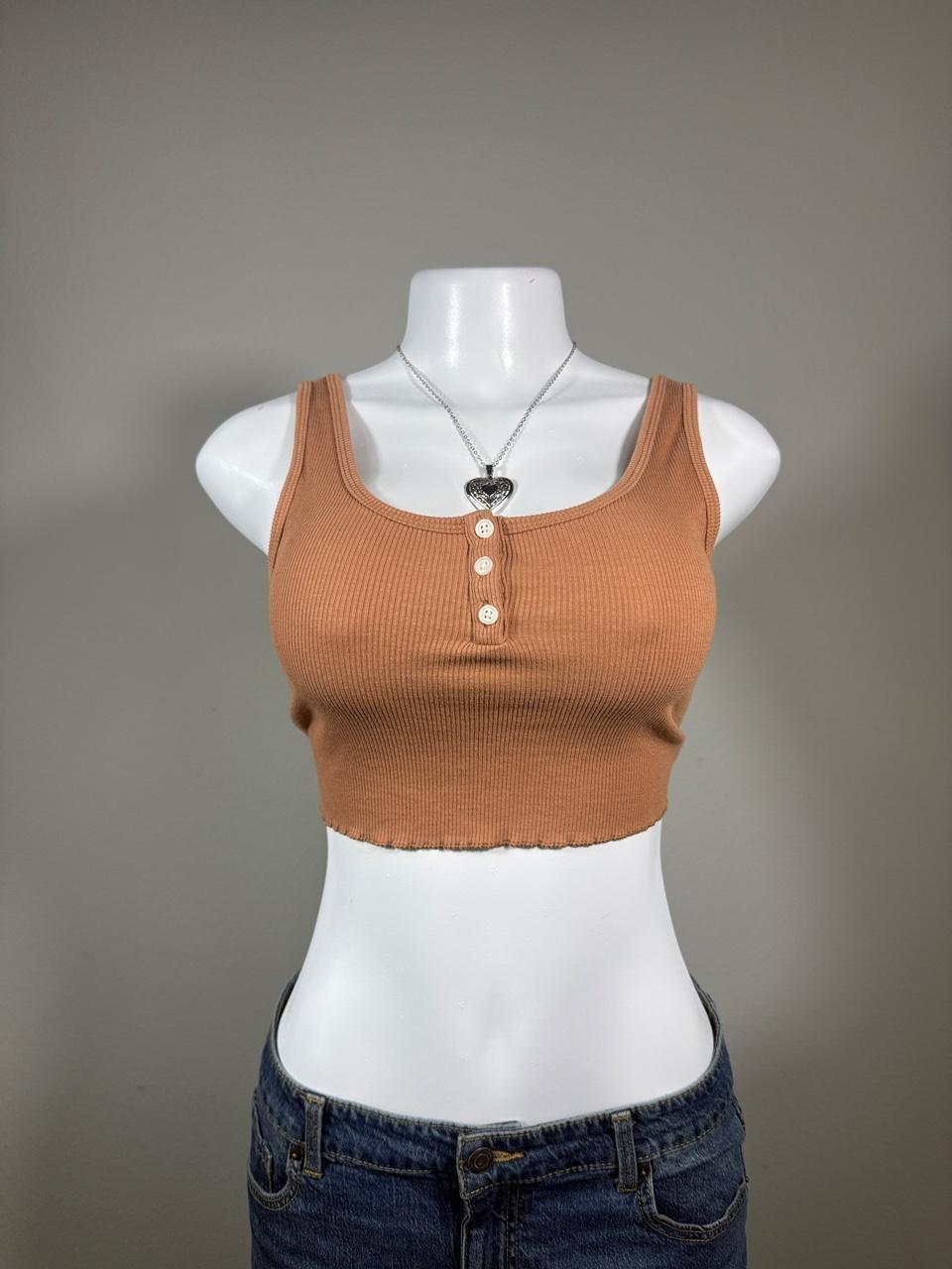 Y2K American Eagle Brown tank top – Women's Used Clothing