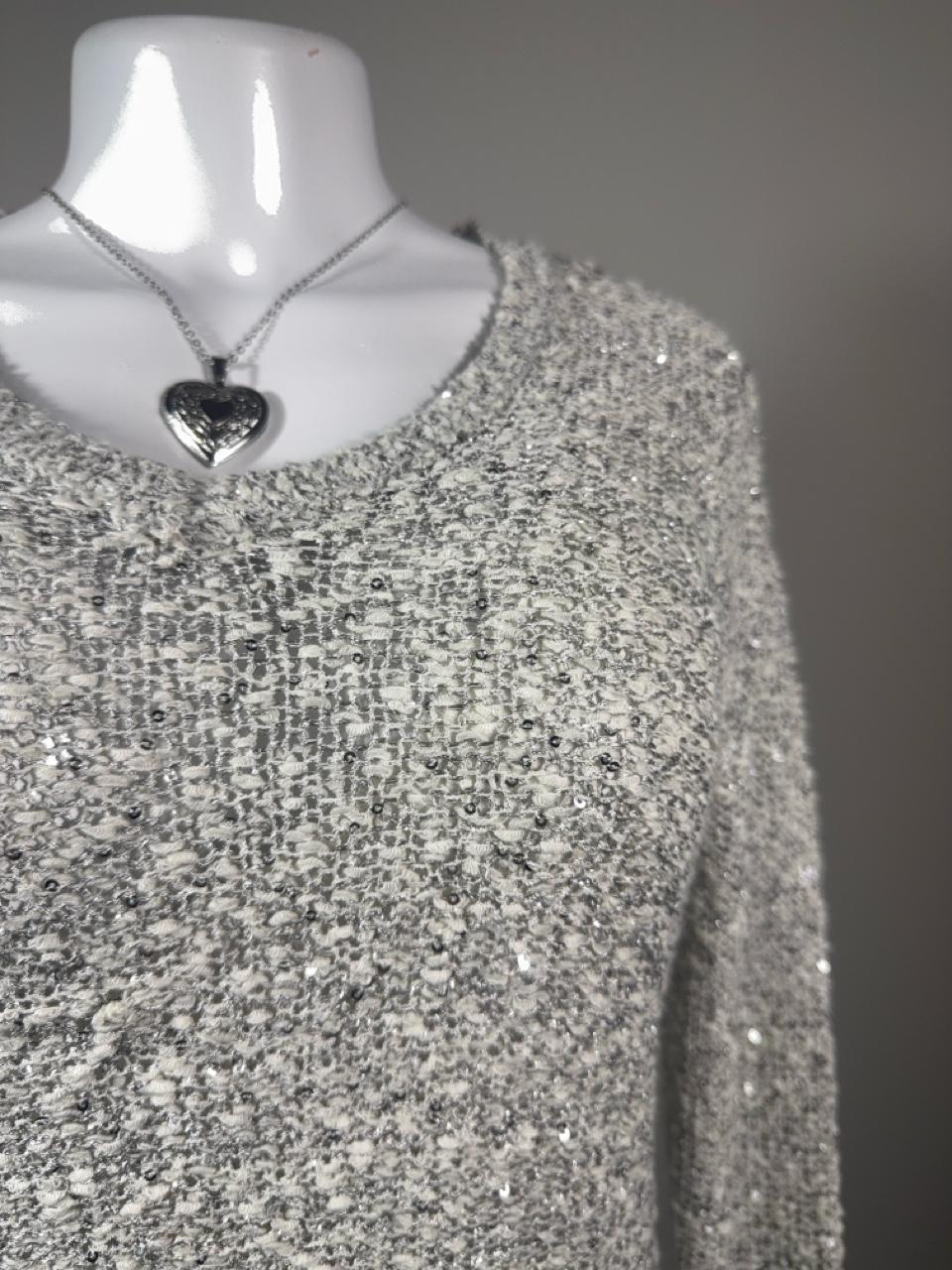 Y2K Apt. 9 Silver sweater – Women's Used Clothing