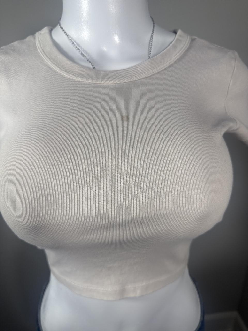 Y2K Brandy Melville Cream crop top – Women's Used Clothing